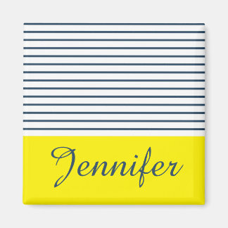 Modern striped pattern magnet