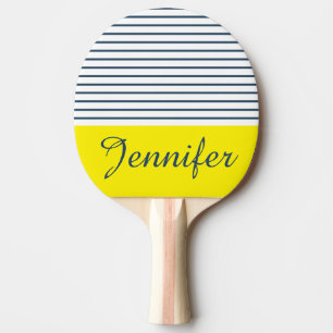 Modern striped pattern ping pong paddle