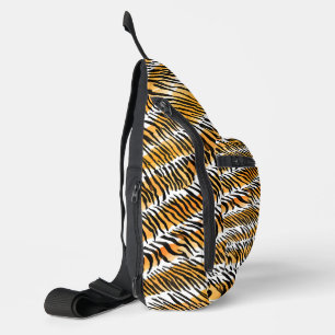 Modern Striped tiger skins Print wild animals wild Sling Bag