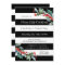 Modern Stripes and Holly Holiday Party Invitation