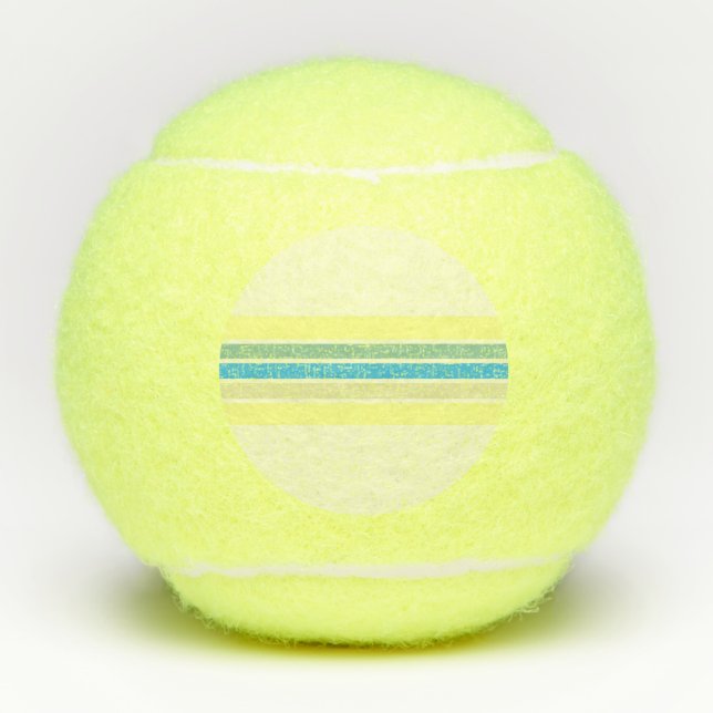 modern stripes art tennis balls (Front)