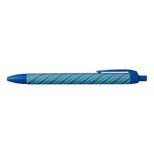 Modern Stripes Blue Blue Ink Pen