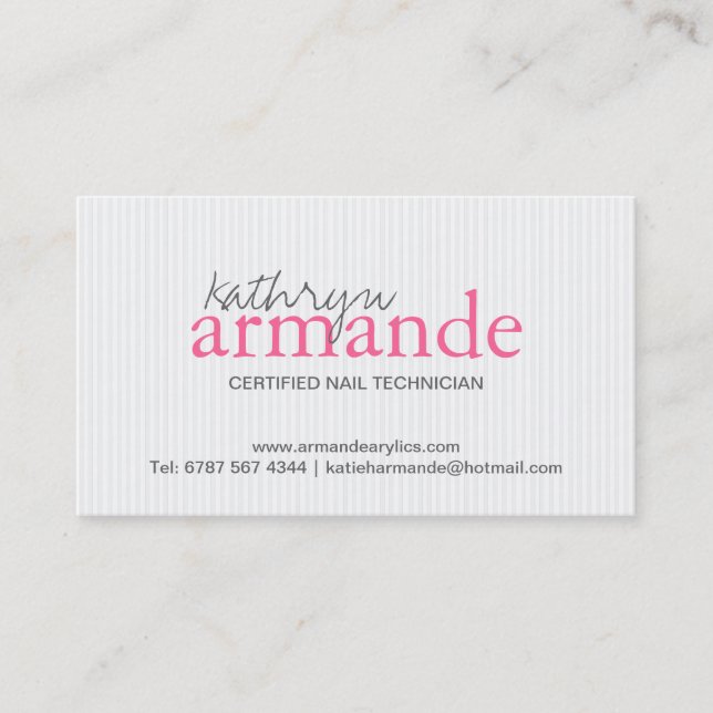 Modern Stripes Business Card (Front)