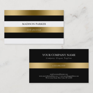Modern Stripes Business Card