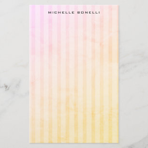 Modern Stripes Minimalist Professional Plain Stationery