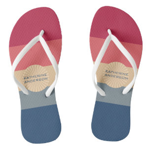 Modern Stripes-Sunset-Trendy Colours- Jandals