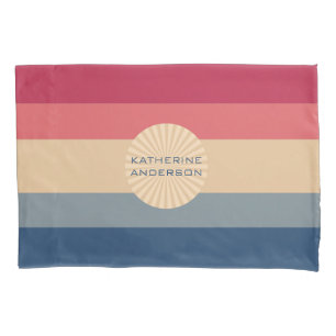 Modern Stripes-Sunset-Trendy Colours- Pillowcase