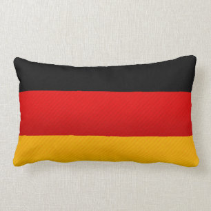 Modern Stripped German flag Lumbar Cushion