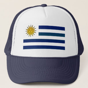Modern Stripped Uruguayan flag Trucker Hat
