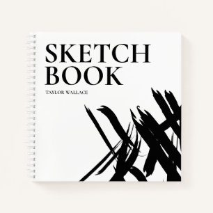 Modern strokes Sketch Book Personalised