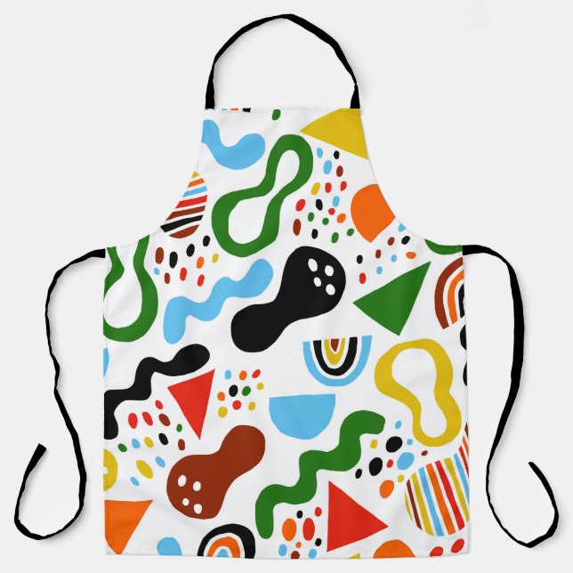 Modern style abstraction with composition made of  apron (Front)