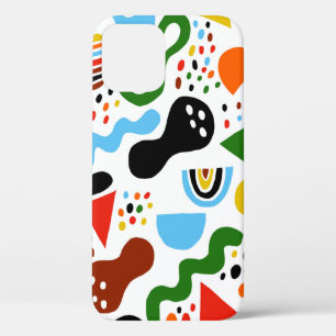 Modern style abstraction with composition made of  iPhone 12 case