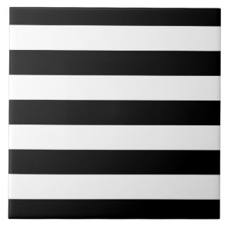 Modern Style Black And White Stripes Tile