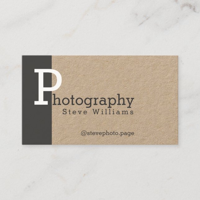 Modern style bold stand out business card (Front)