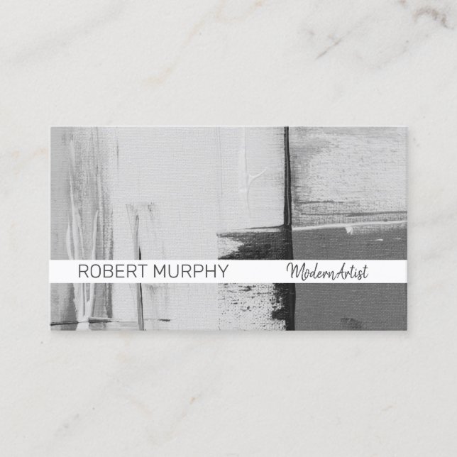 Modern Style | Brushes | Artist Business Card (Front)