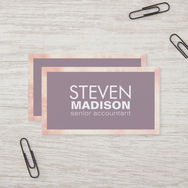 Modern Style Business Card (Front/Back In Situ)