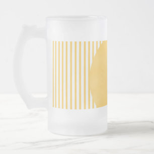 Modern style design art frosted glass beer mug