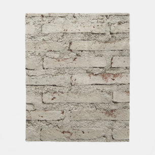 Modern style design decorative brick wall surface fleece blanket