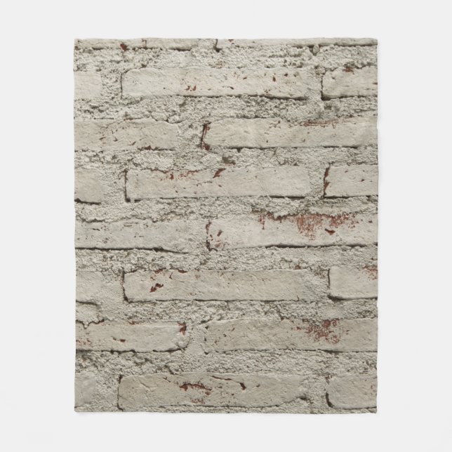 Modern style design decorative brick wall surface  fleece blanket (Front)