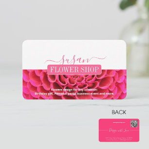 Modern Style Flower Shop Business Card