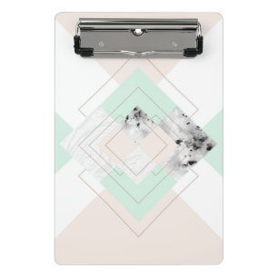 Modern Style Geometric Design Mini Clipboard