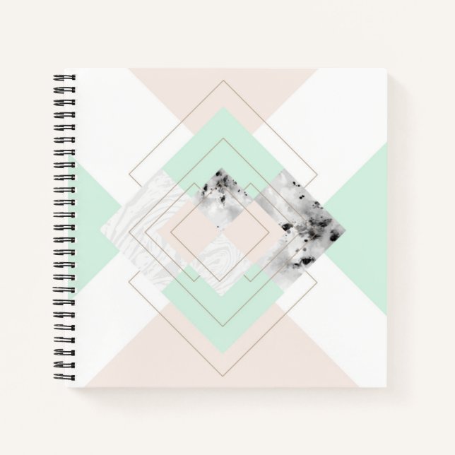 Modern Style Geometric Design Notebook (Front)