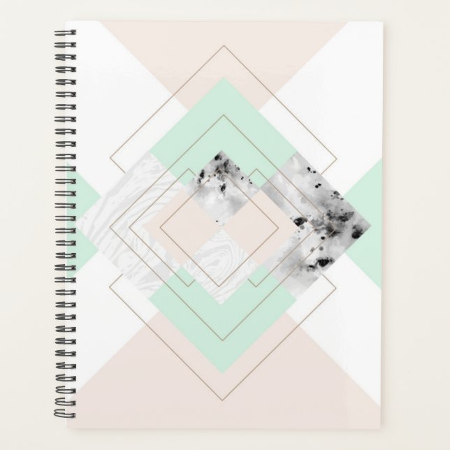 Modern Style Geometric Design Planner (Front)