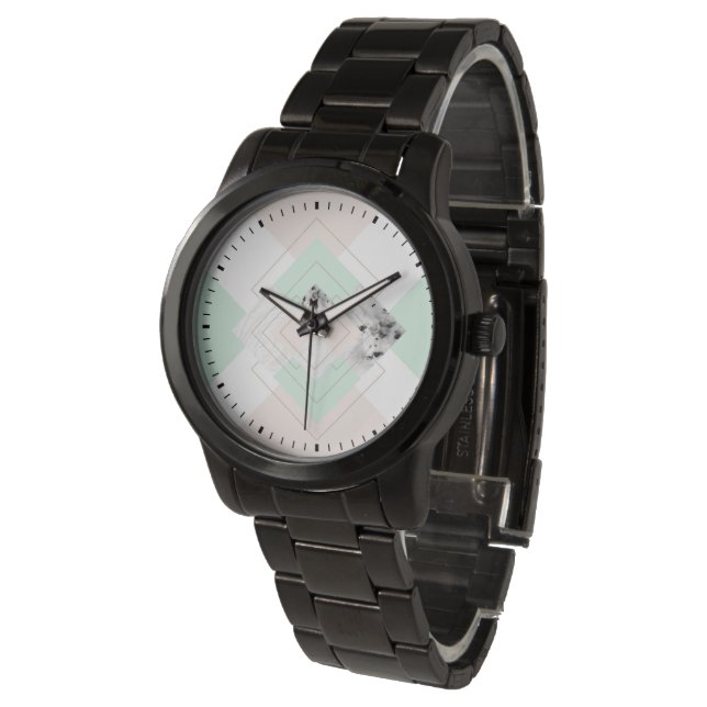 Modern Style Geometric Design Watch (Angled)