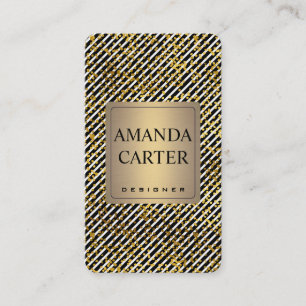 Modern Style Luxury Stripes Business Card