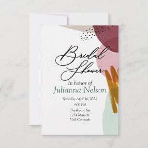 Modern style paint  invitation
