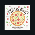 Modern Style Pizza Party Napkin<br><div class="desc">Pizza Party Napkin - Mama Mia! Our stylish pizza party napkin is guaranteed to bring you serious “pizza mind”. Nothing cheesy here as this ultra funky napkin will absolutely tickle your taste buds. Delivered hot to your door. Don't miss out on this one!</div>