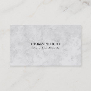 Modern Style Plain Simple Grey Professional Business Card