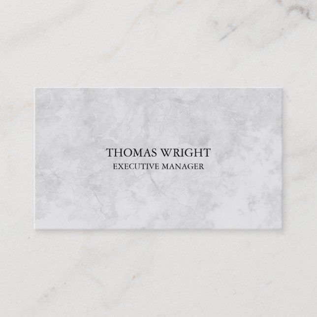 Modern Style Plain Simple Grey Professional Business Card (Front)