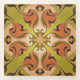 Modern Style Stained Glass Window Coaster