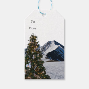 Modern Style Tree and Mountain Gift Tags