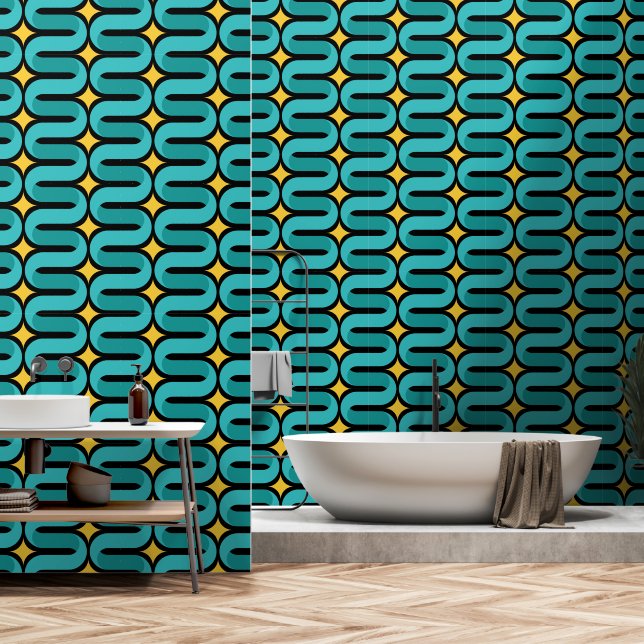 modern style wallpaper (Bathroom)