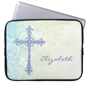 Modern Stylised Cross Laptop Sleeve