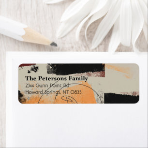 Modern Stylish Abstract Return Address