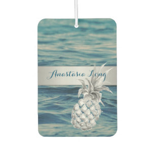 Modern Stylish, Beach, See, Pineapple Car Air Freshener