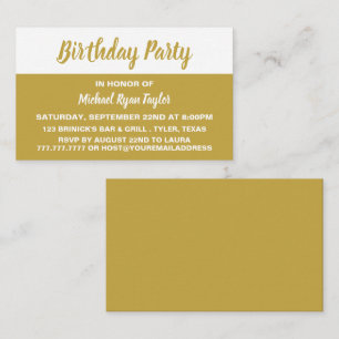 Modern & Stylish Birthday Party Invitation