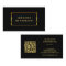Modern stylish black gold QR code professional
