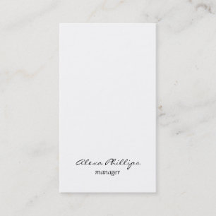 Modern Stylish Black & White Professional Business Card