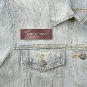 Modern Stylish Bronze Business Name Tag