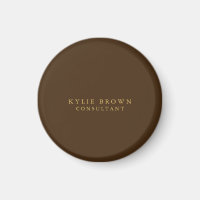 Modern Stylish Brown Gold Professional