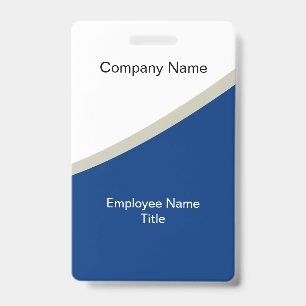 Modern Stylish Business Employee Badge Template ID Badge