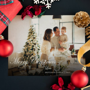 Modern Stylish Christmas Photo Holiday Card