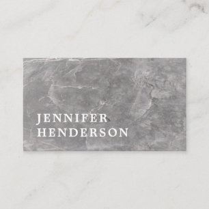 Modern stylish elegant gray marble professional bu business card