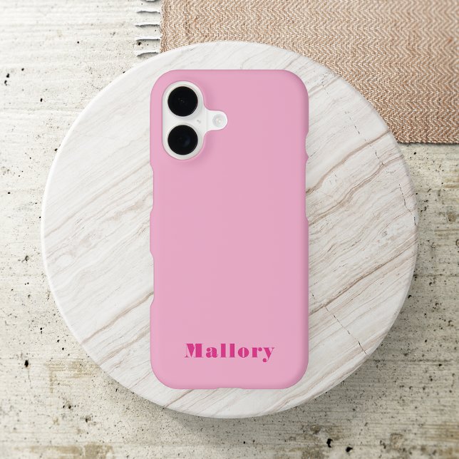 Modern Stylish Elegant Pink Simple Monogram Trendy (Creator Uploaded)