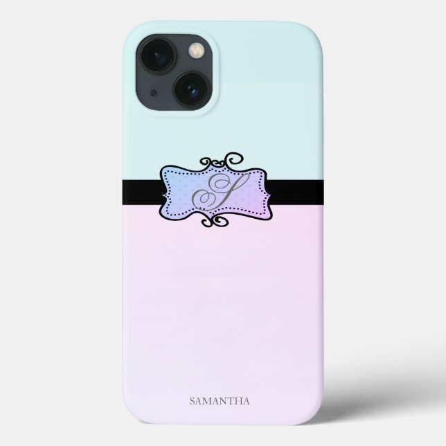 Modern Stylish Girly Stripe Case-Mate iPhone Case (Back)