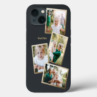 Modern stylish gold multi photo family electronic